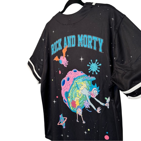 🔥🔥Rick And Morty Trippy Cosmic Baseball Jersey - Picture 7 of 9